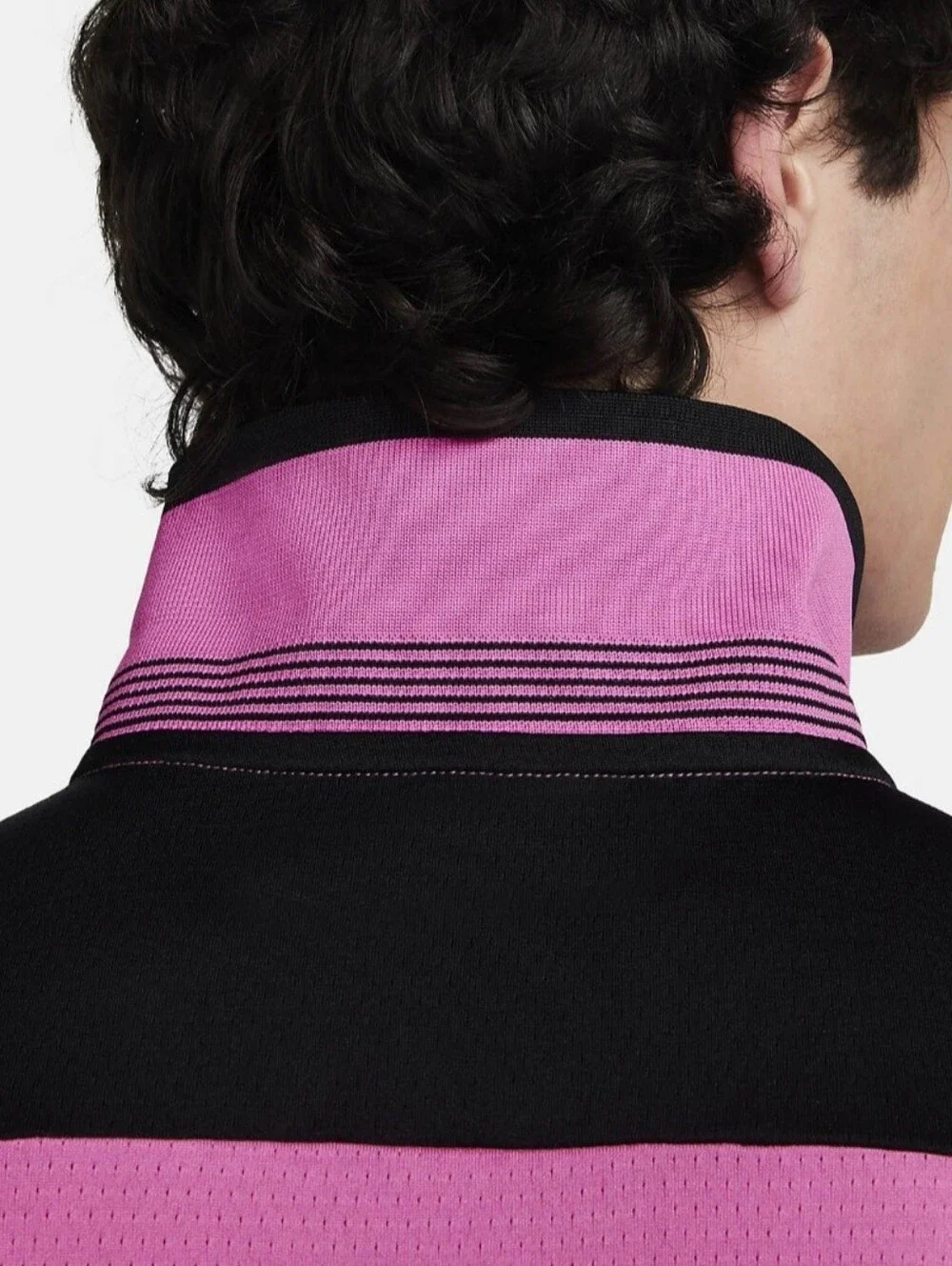 Nike Court Advantage Polo Shirt Mens Pink Dri-Fit Performance Tennis Large FD531